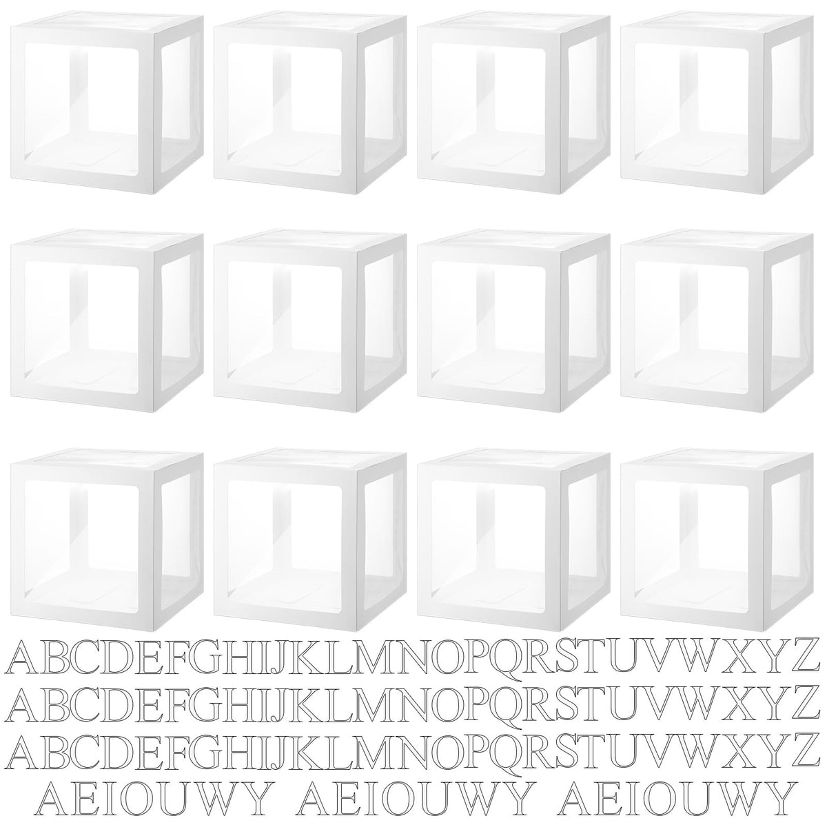Thyle clear balloon boxes create an eye-catching baby shower centerpiece
