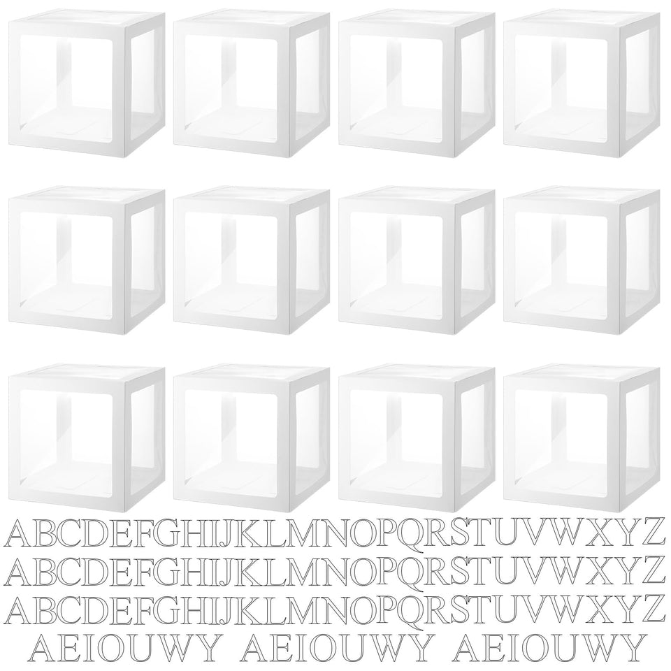 Thyle clear balloon boxes create an eye-catching baby shower centerpiece