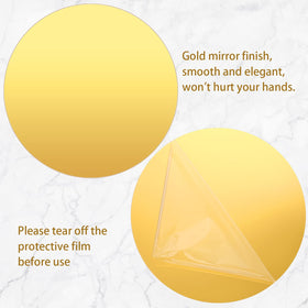 Thyle candle plate mirror adds subtle shimmer to candle arrangements.
