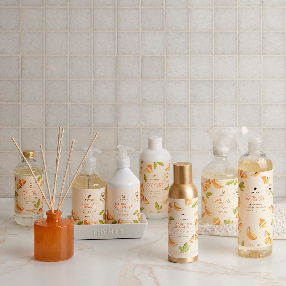 Car or office use with Thymes mist to refresh the air.