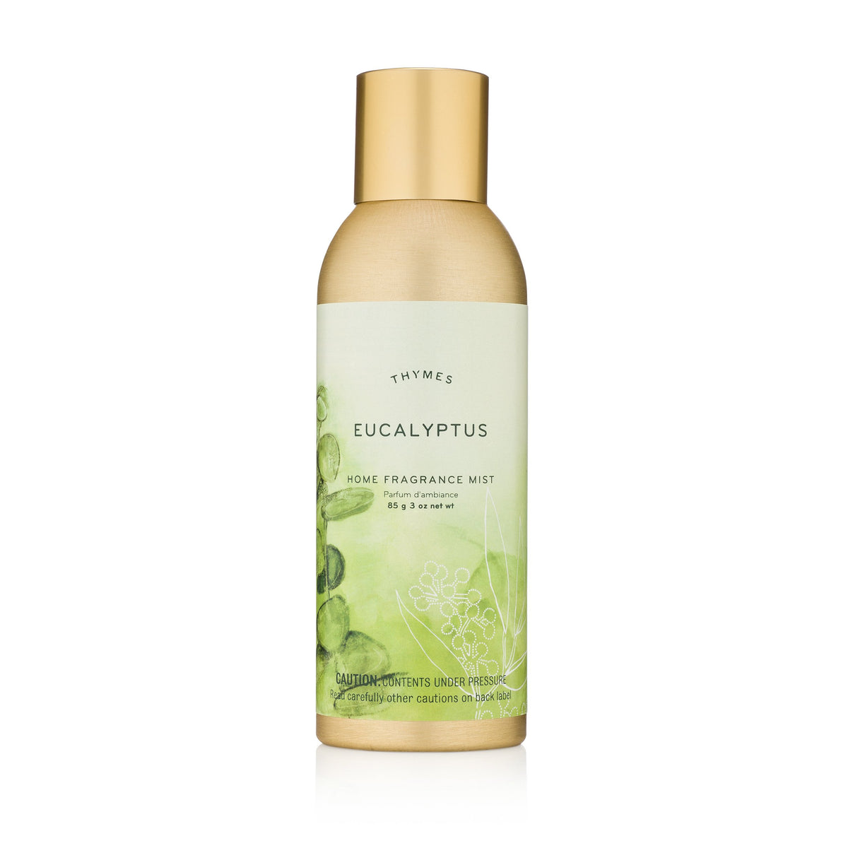 Thymes Home Fragrance Mist bottle closeup for a refreshing living space