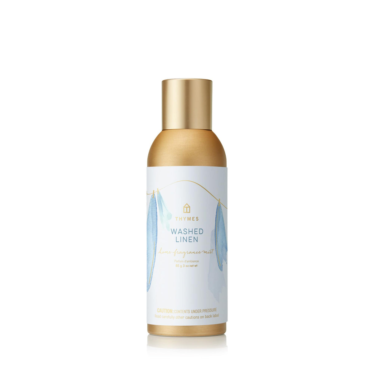 Thymes Home Fragrance Mist bottle pour for lasting room scent and ambiance.
