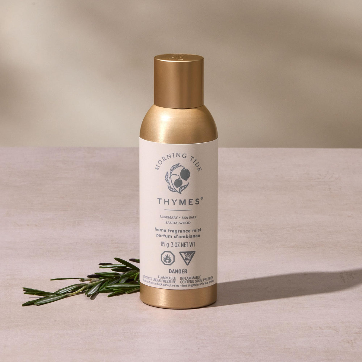 Morning Tide spray mist in air for quick, flameless scent refresh.