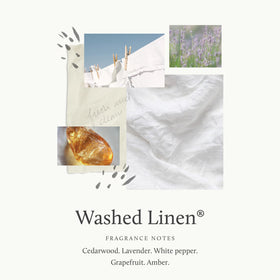 Thymes Washed Linen room spray mist for fresh laundry-like aroma in any space.