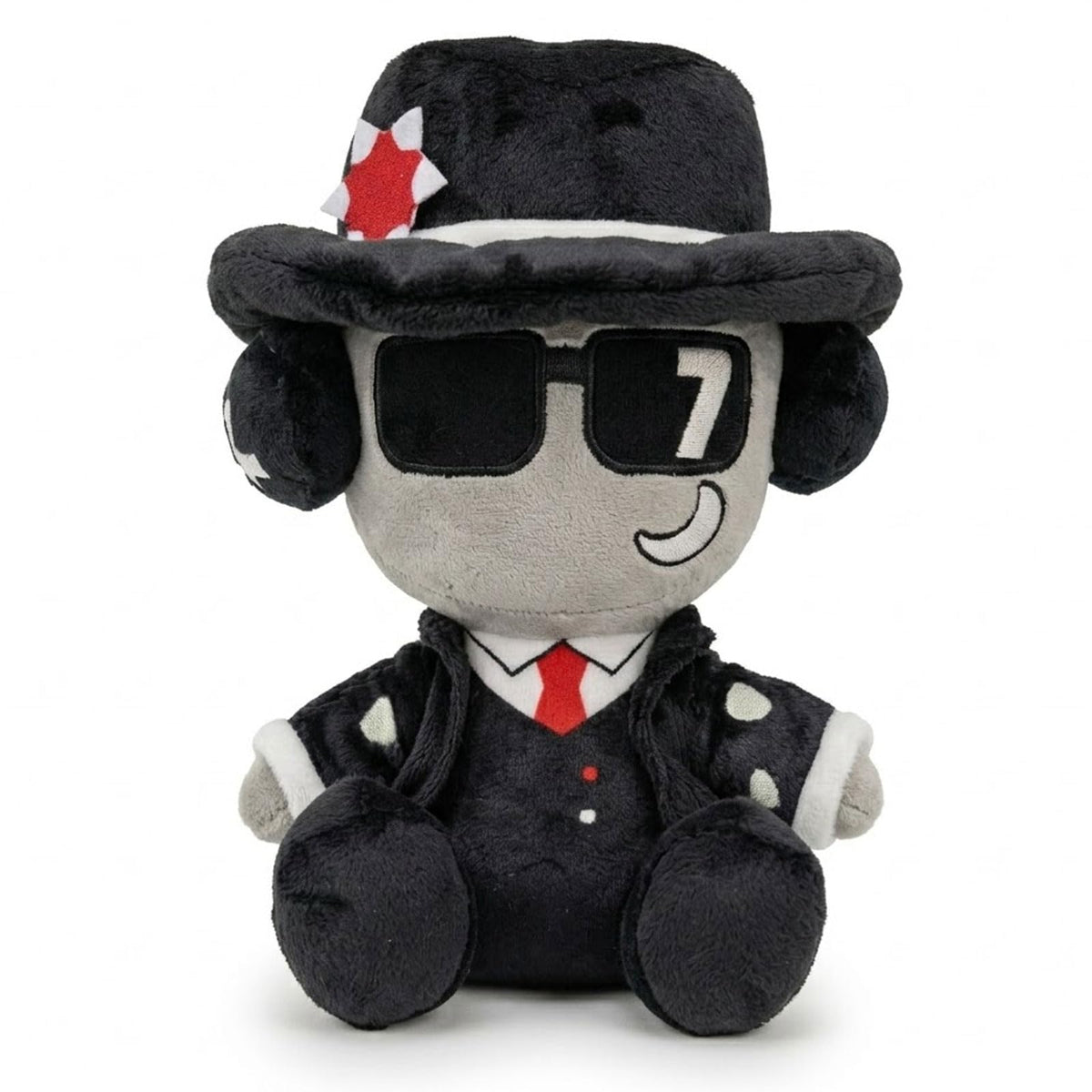 Thyubi Chance plush sentinel with fedora, perfect desk decor and collector display.