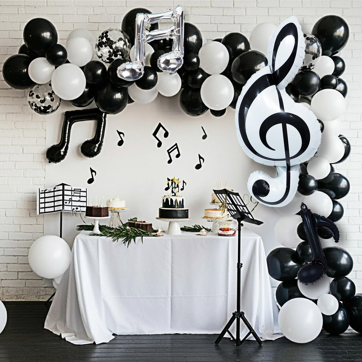 TiAaihion black sixteenth-note balloon 18-inch dramatic rhythm