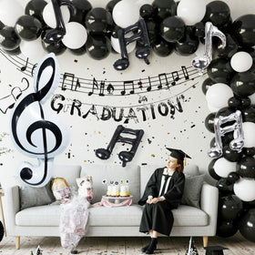 TiAaihion silver sixteenth-note balloon 18-inch chic rhythm