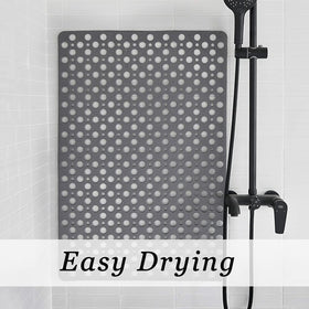 Tiamo bath mat stays in place on smooth shower floors