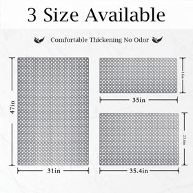 Tiamo mats with drain holes promote fast drying
