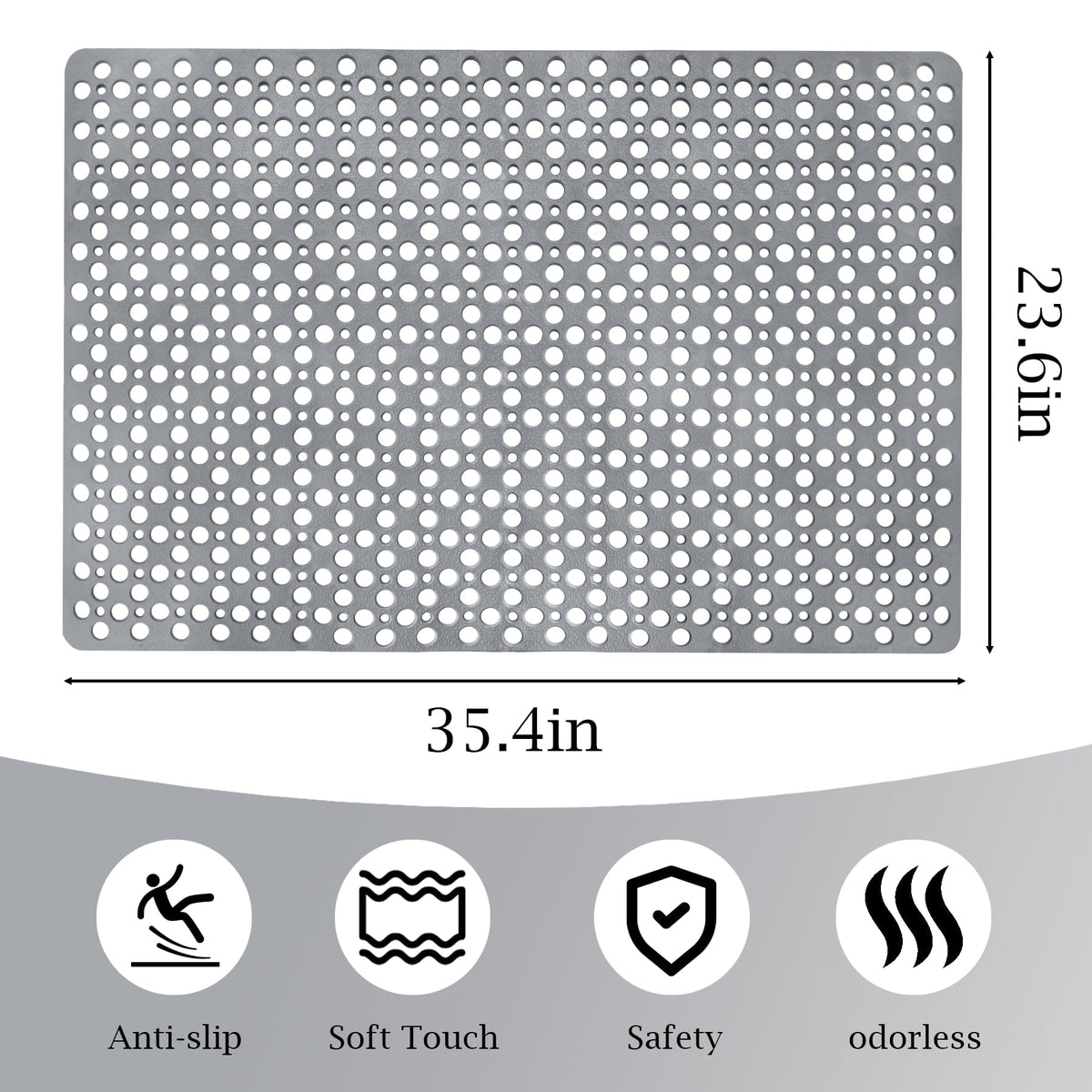 Tiamo non-slip mat supports seniors with safe bathroom footing