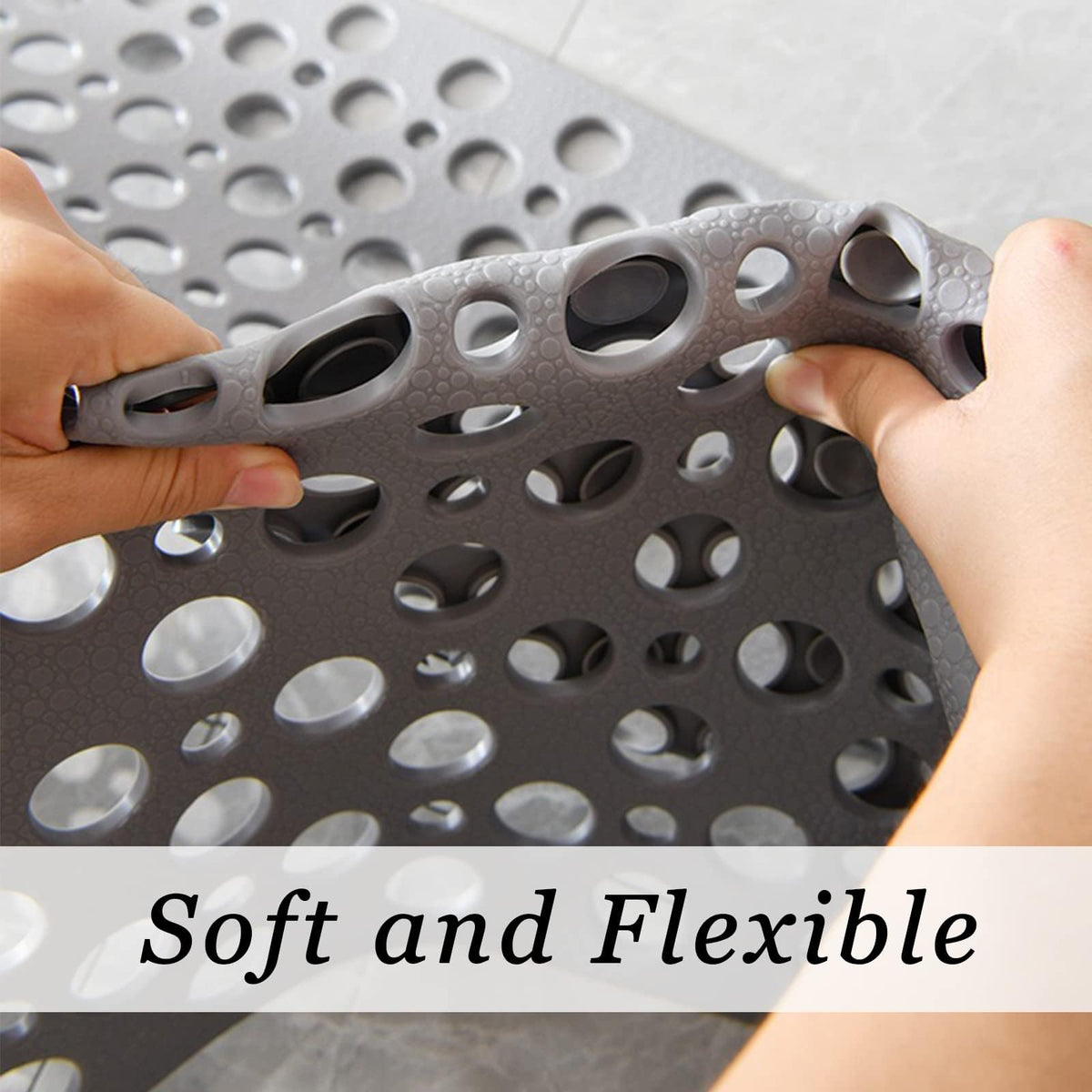 Tiamo rectangular bath mat easy to clean and quick dry