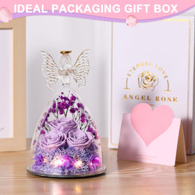Tiaronics angel rose with 11 cm diameter and 17 cm height.