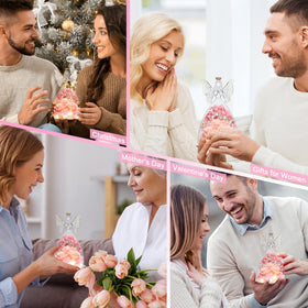 Tiaronics champagne-colored angel adds a luxe touch to gifting.