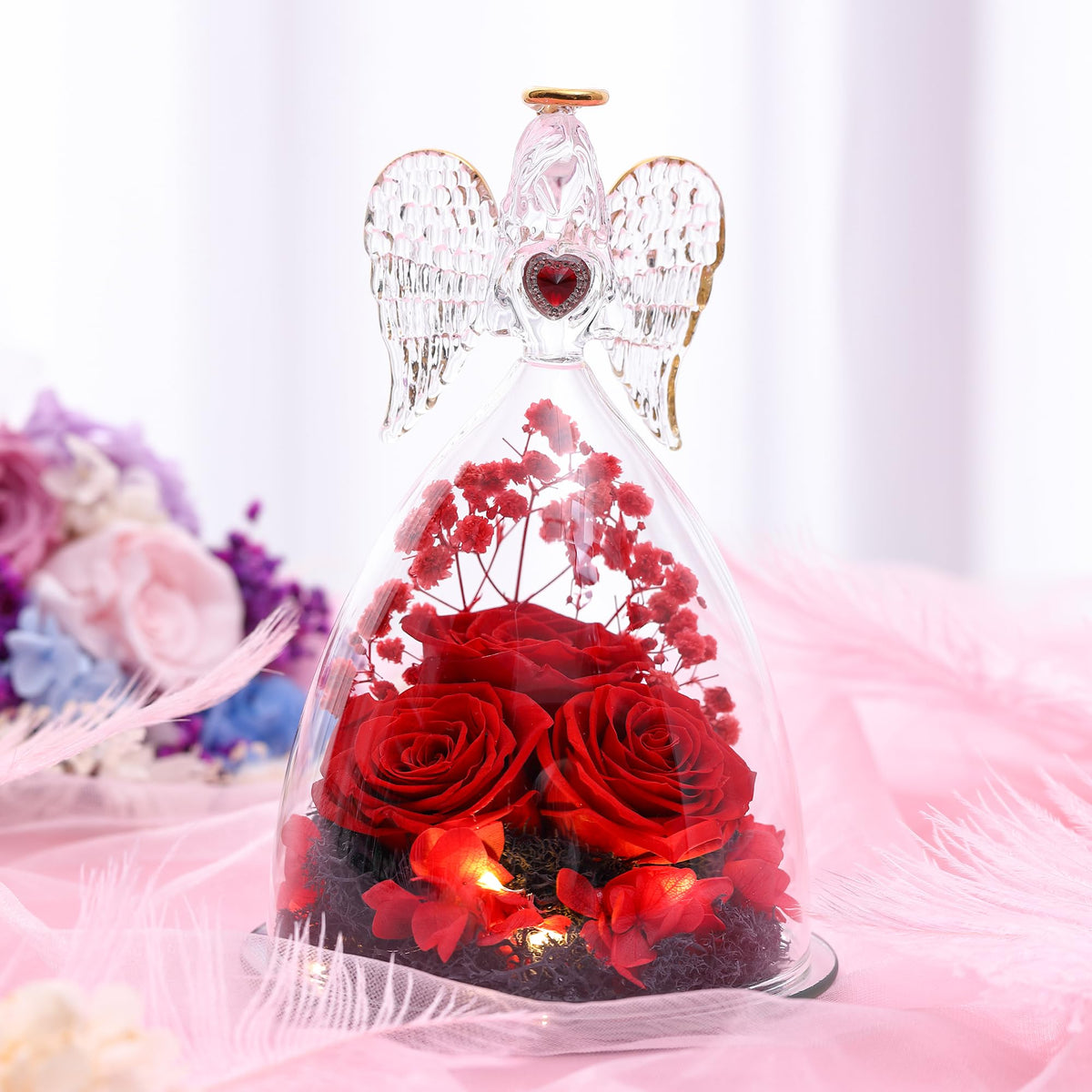 Tiaronics Mother's Day rose gift box ready for gifting with included card.