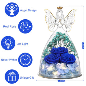 Tiaronics preserved rose angel gift, ideal for birthdays and anniversaries