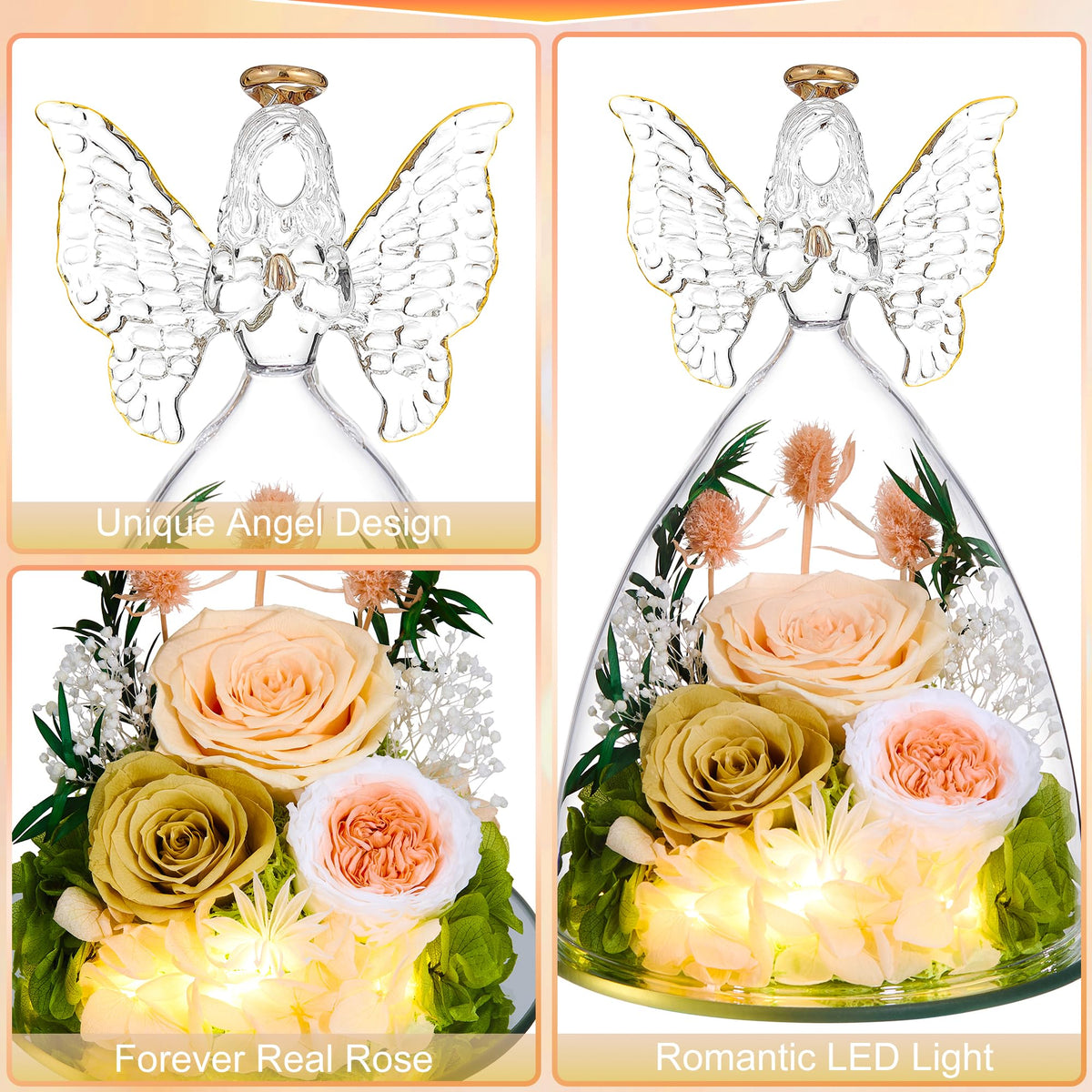 Tiaronics preserved rose ornament packaging and presentation