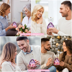 Tiaronics rose ornament on mantel enhances home decor.