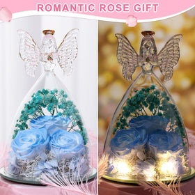 Tiaronics sky blue and white angel gift, a romantic keepsake for special occasions.