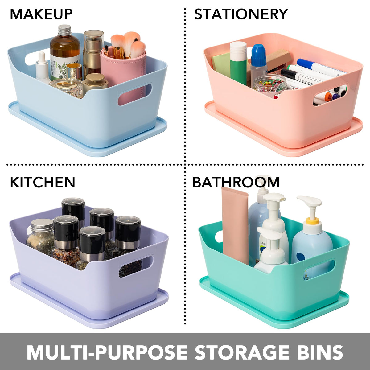 Tiawudi 4.5L storage bin in a drawer, great for tools and cosmetics.