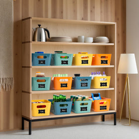 Tiawudi bin with labels included for quick categorization.