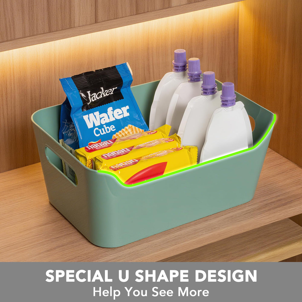 Tiawudi multi-use bin ideal for home office storage and labeling.