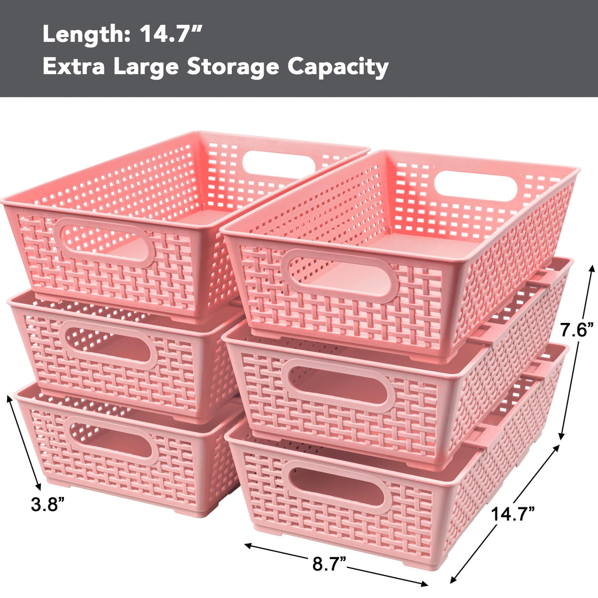 Tiawudi basket in closet storage for neat apparel and accessories.