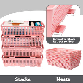 Tiawudi basket under a sink maximizing space and reducing clutter.