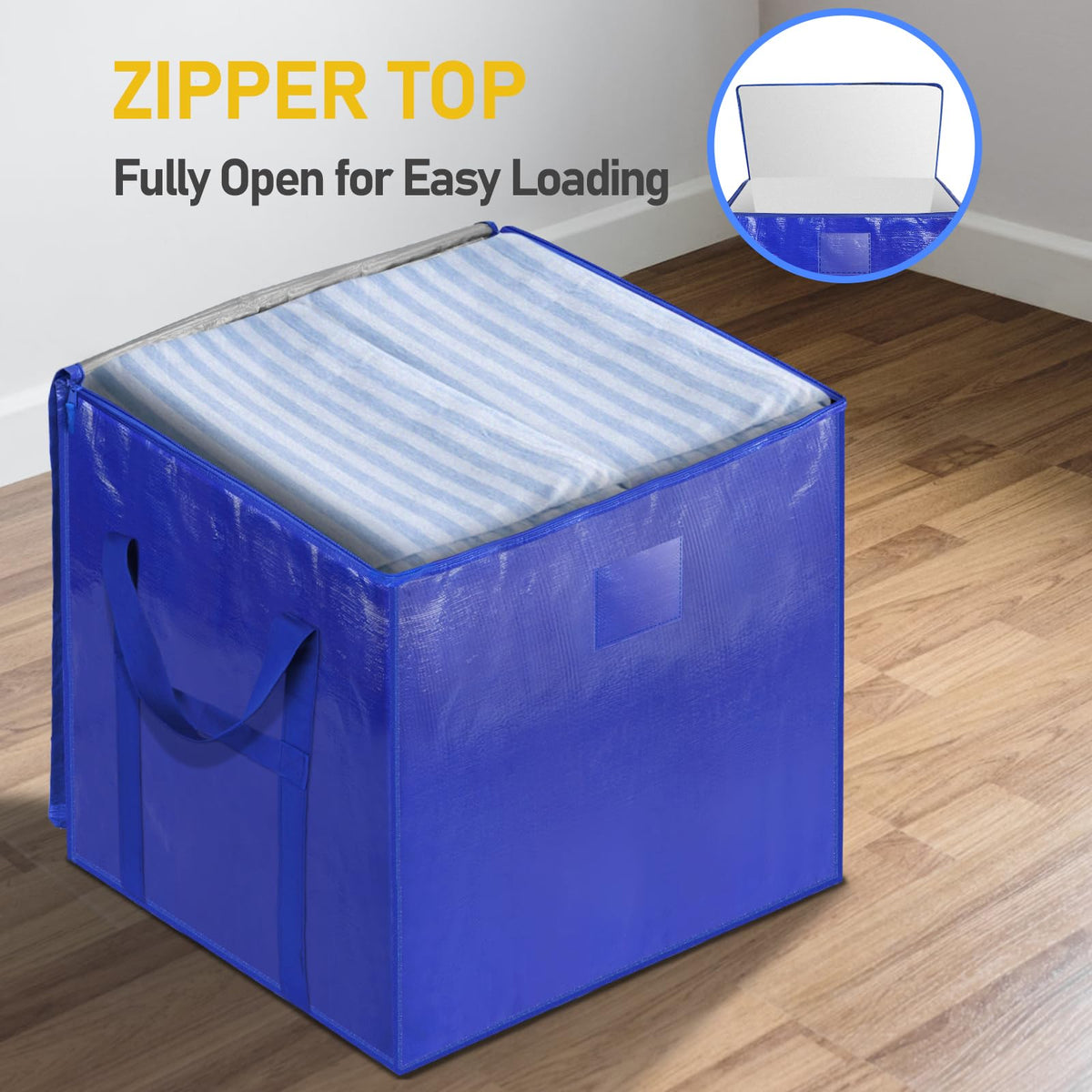 Two-pack TICONN storage totes organized side by side