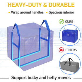 TICONN 75-gallon bag shows waterproof material for protection