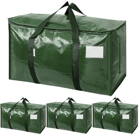 TICONN extra-large moving bag in olive with sturdy zippers for secure transport