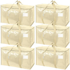 TICONN extra-large moving bag set with zippers and carrying handles for versatile storage.