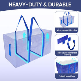 TICONN extra-large moving bag with wide wrap-around carrying handles