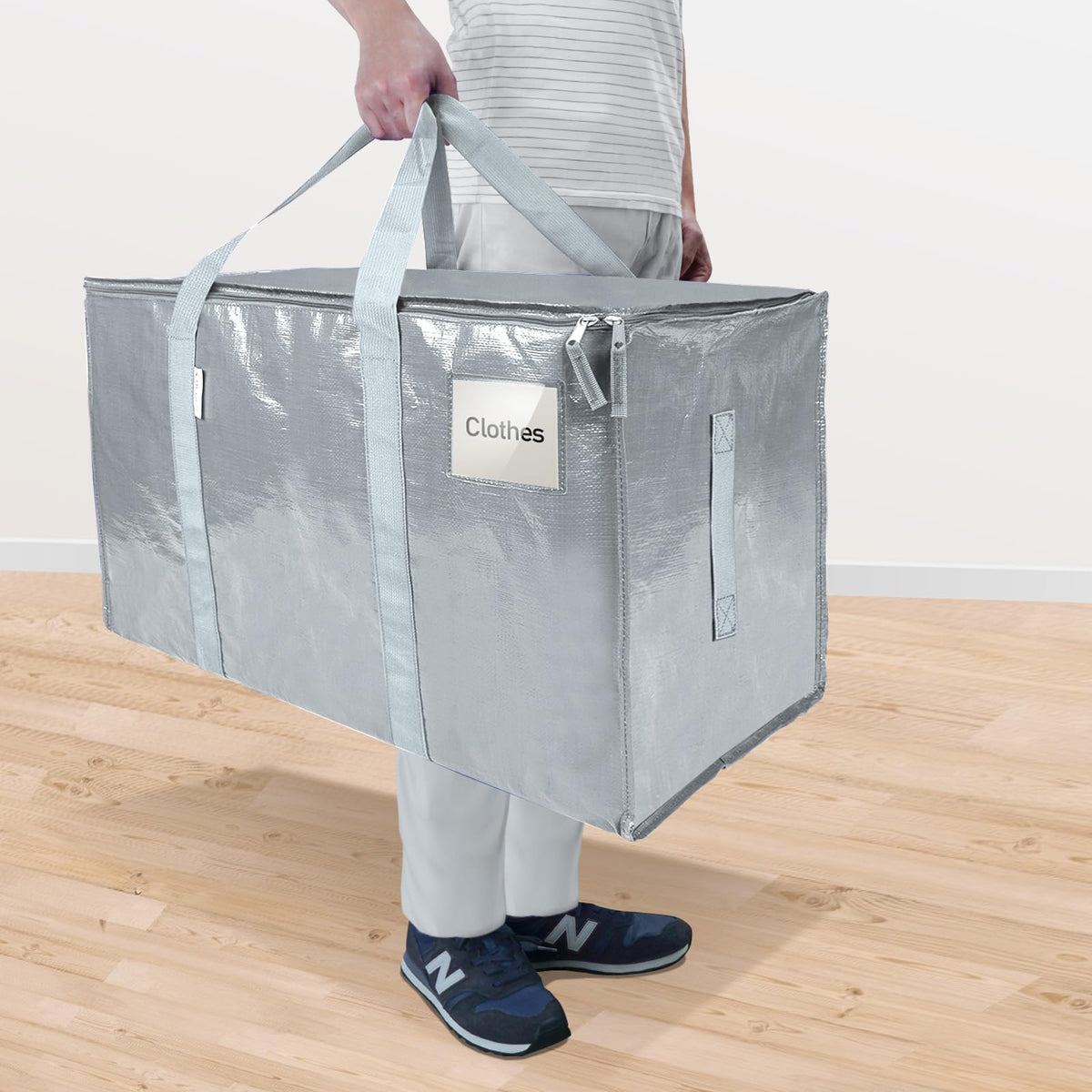TICONN heavy-duty carrying handles reinforce the bag for heavier loads.