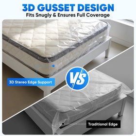 Two-pack of TICONN mattress bags ready for protection during a move.