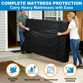TICONN water-resistant tarpaulin mattress bag protects against dust and moisture