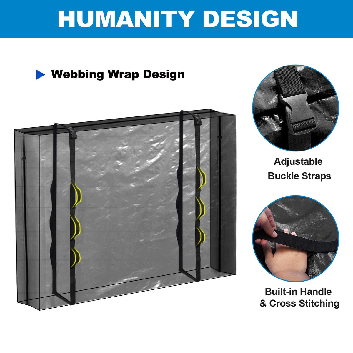 TICONN mattress bags offer multi-size availability from Twin to California King.