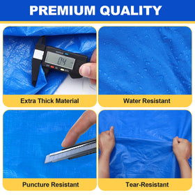 TICONN blue twin xl bag helps protect mattresses during moving.