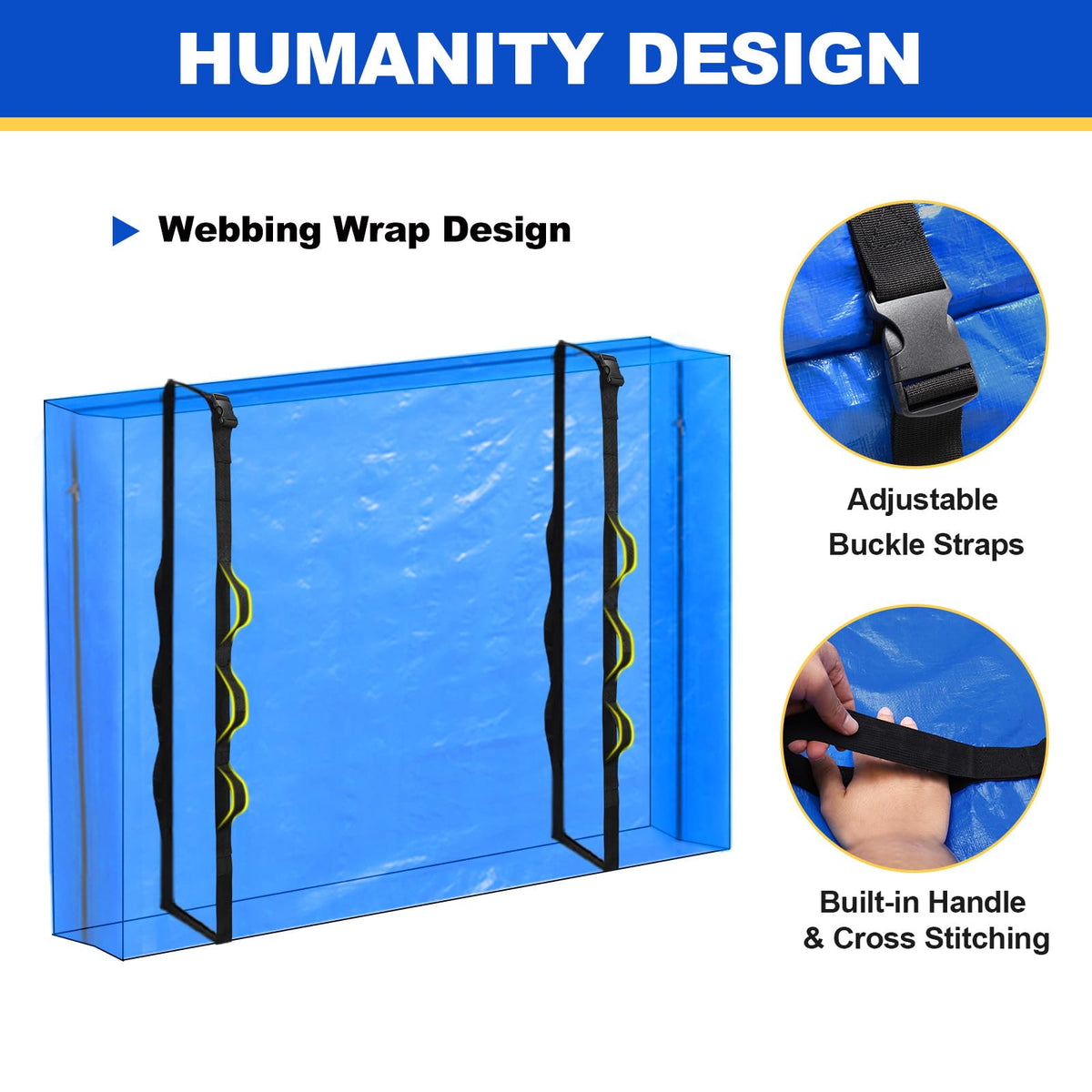 TICONN smooth-glide zipper ensures easy sealing and access.