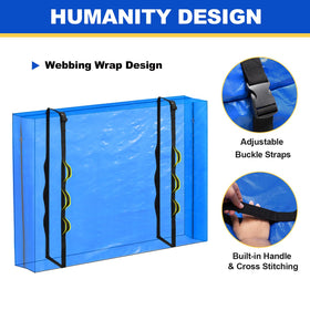 TICONN smooth-glide zipper ensures easy sealing and access.