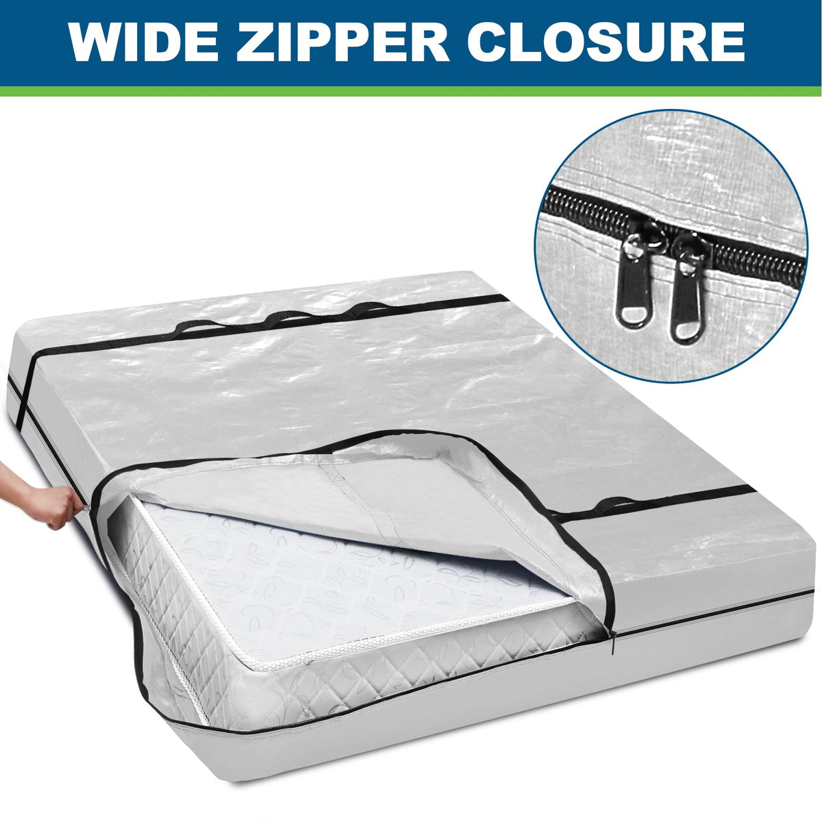 TICONN smooth glide zipper ensures easy sealing and quick access.