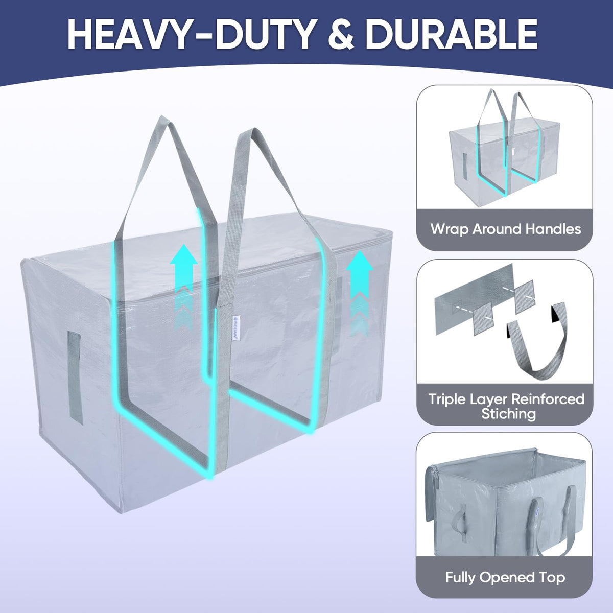 TICONN water-resistant material protects contents during spills and rain.