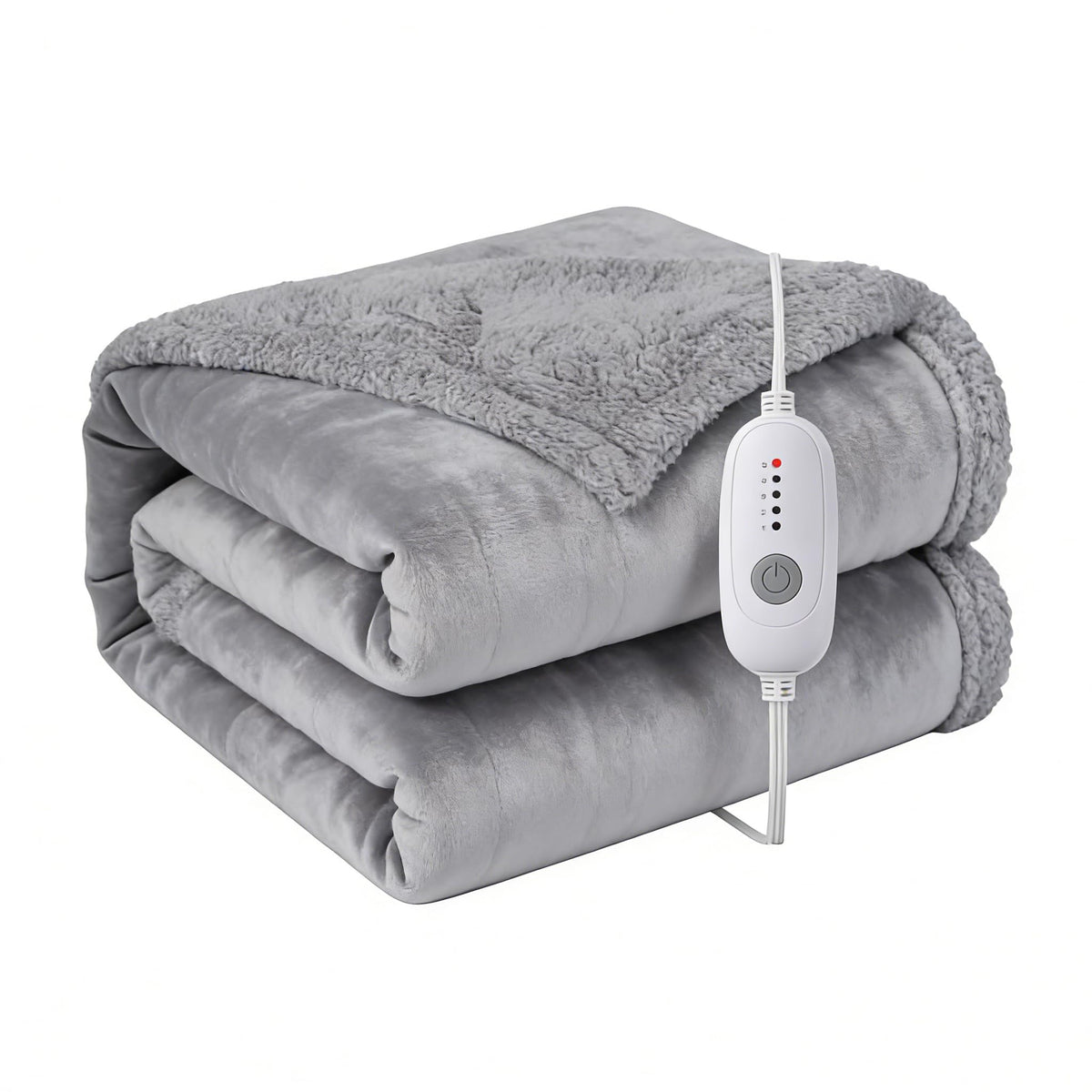 TICOO electric heated blanket spread over bed for instant warmth and even heat.