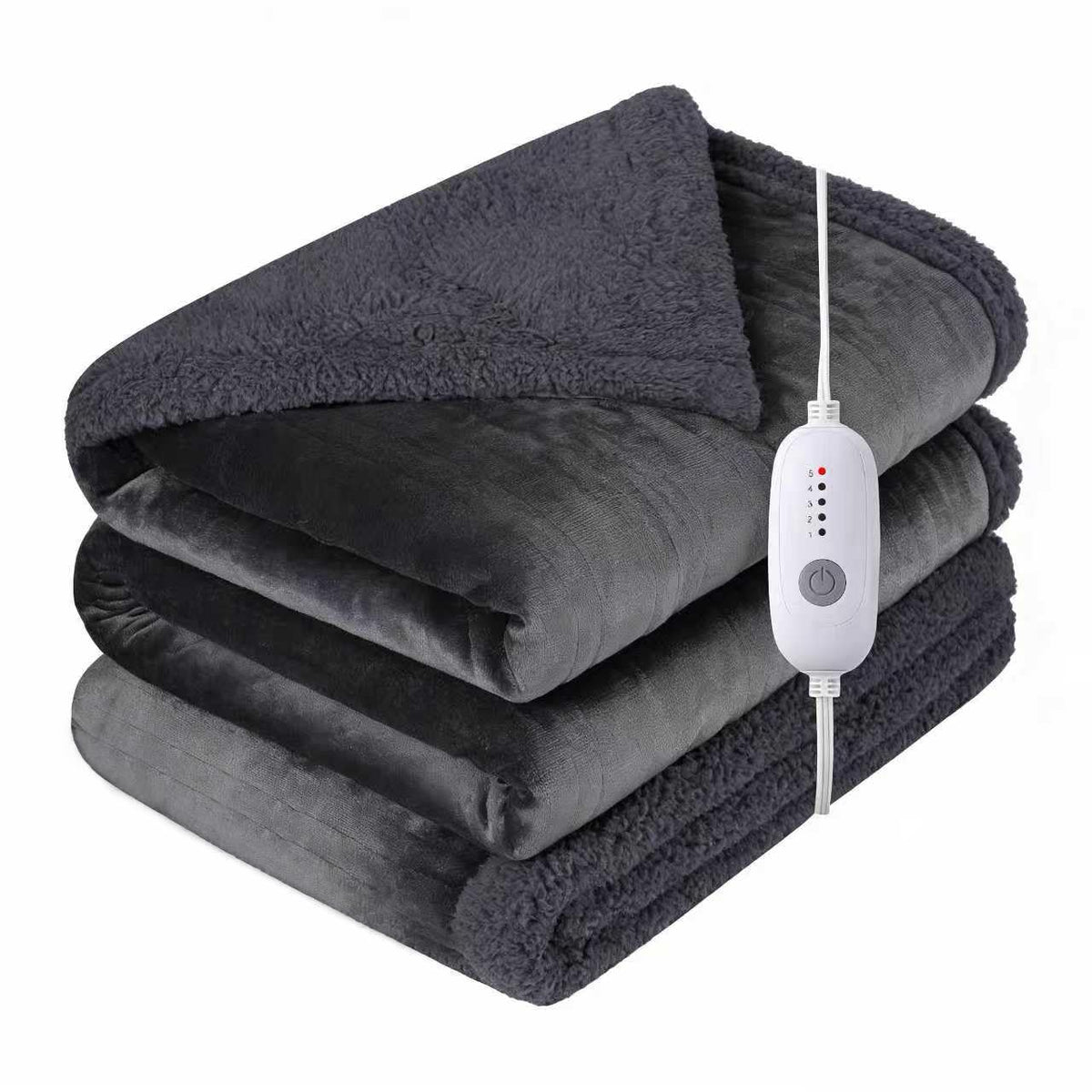 TICOO electric heated blanket close-up fabric texture for cozy warmth