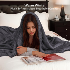 TICOO dual-sided microplush and sherpa offer plush comfort and versatility