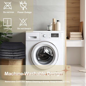 TICOO blanket is machine washable for easy care after use