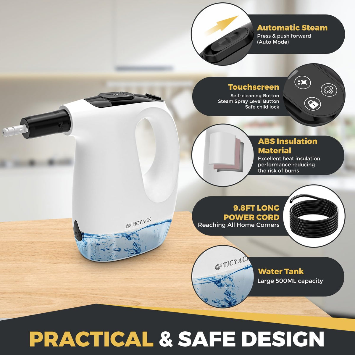 TICYACK 14-attachment kit laid out for versatile cleaning.