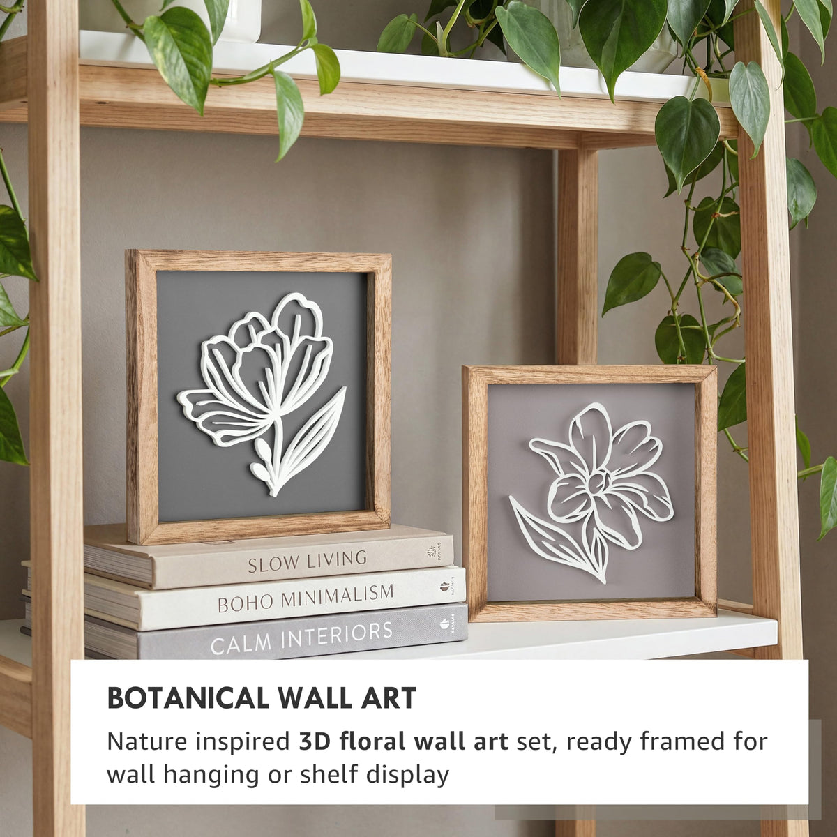 Tide and Tales 2-piece floral wall panels create nature-inspired focal points