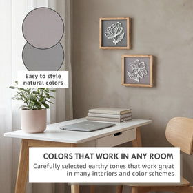 Tide and Tales boho wall art complements living rooms and bedrooms