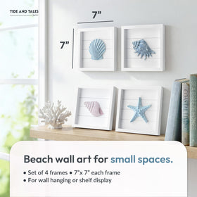 Tide and Tales conch shell detail highlights texture for coastal decor
