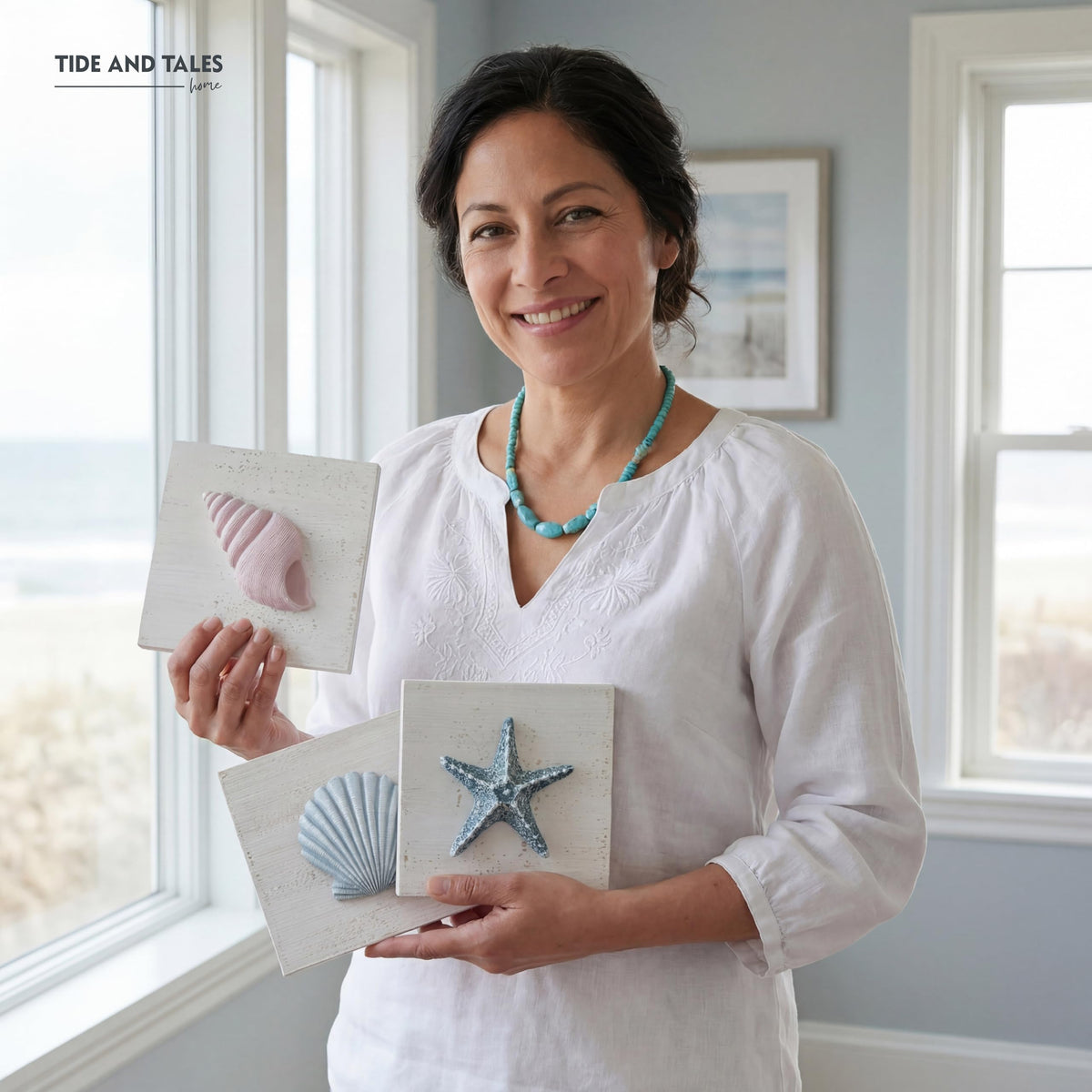 Tide and Tales seaside room decor perfect for beach house walls